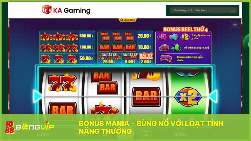 Nổ hũ KA tại BongVip và hành trình chinh phục những siêu phẩm đỉnh cao 4 Slot game cổ điển kết hợp loạt tính năng hiện đại như Bonus Wheel và Respin tạo nên trải nghiệm kịch tính