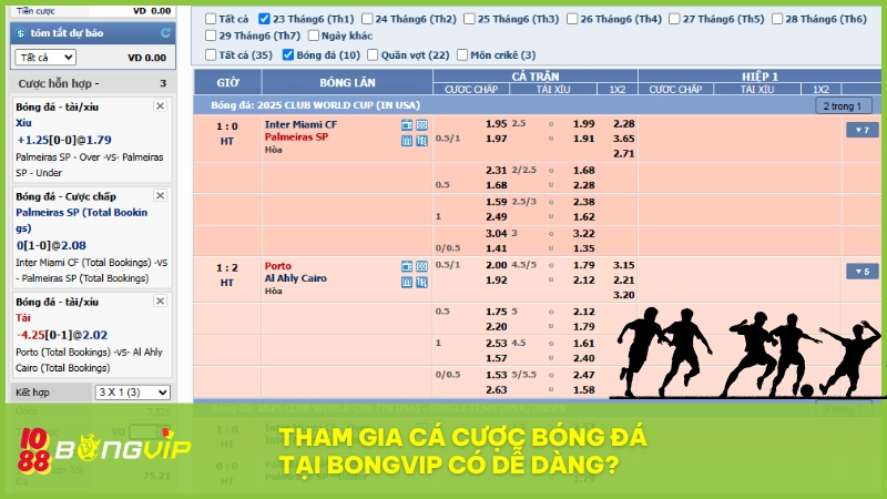 Cá Cược Bóng Đá BONGVIP - Sân chơi chất lượng số 1 Việt Nam 7 Cá cược bóng đá tại BONGVIP dễ dàng với 5 bước đơn giản