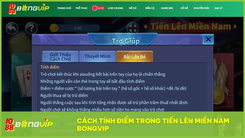 Chinh phục Tiến Lên Miền Nam tại BongVip: Chiến thuật và bí kíp từ cao thủ 5 Công thức tính điểm dựa trên mức cược và hệ số giúp đánh giá chính xác hiệu quả của từng ván chơi