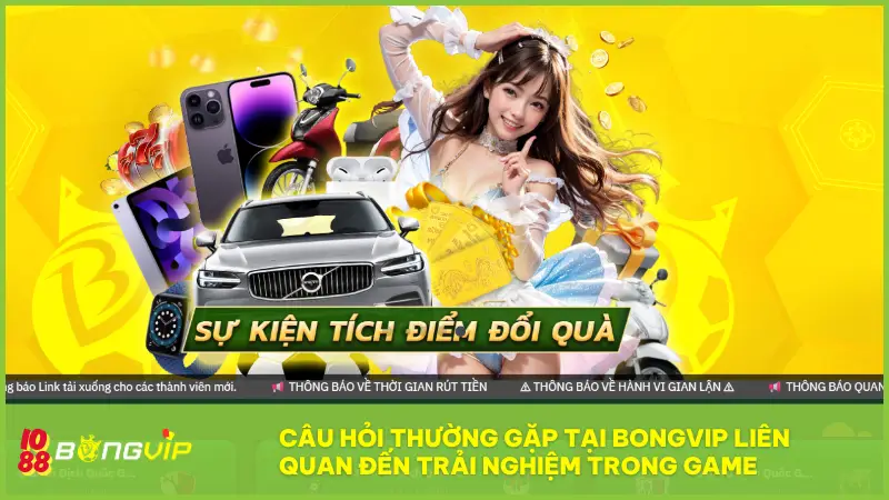 Giải đáp câu hỏi thường gặp tại BONGVIP nhanh, rõ ràng 3 Câu hỏi thường gặp tại BONGVIP liên quan đến trải nghiệm trong game