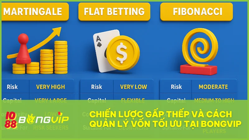 Chiến lược gấp thếp và hai phương pháp quản lý vốn hiệu quả khác tại BongVip 1 Chiến lược gấp thếp và hai phương pháp quản lý vốn hiệu quả khác tại BongVip