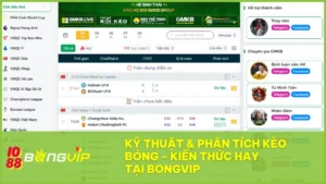 Chuyên sâu về kỹ thuật & phân tích kèo bóng tại BONGVIP