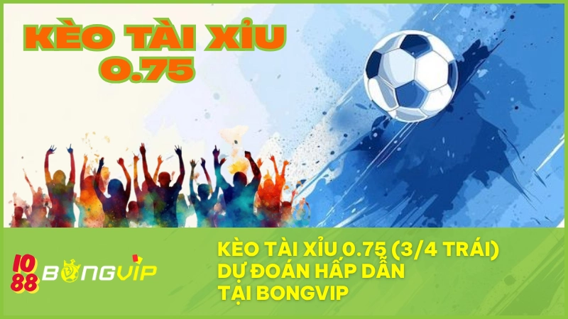 Kèo tài xỉu 0.75 (3/4 trái) - Dự đoán hấp dẫn tại BONGVIP 3 Kèo tài xỉu 0.75 (3/4 trái) – Dự đoán hấp dẫn tại BONGVIP