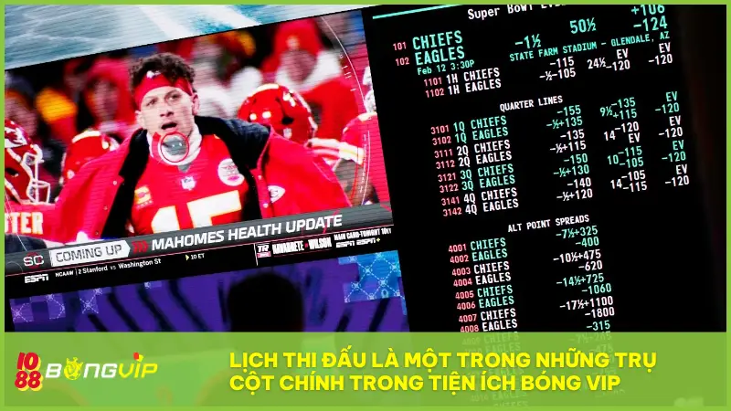 BongVip cập nhật nóng Lịch Thi Đấu mỗi giờ giao bóng! 2 Lịch Thi Đấu BONGVIP là một trong những trụ cột chính trong hệ thống Tiện ích Bóng Vip