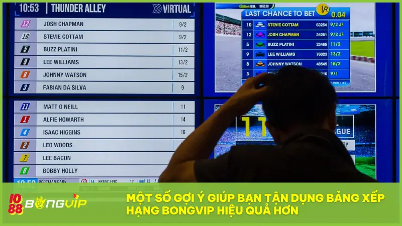 Bảng Xếp Hạng BONGVIP - Ai đang dẫn đầu, ai sắp lật kèo? 4 Một số gợi ý giúp bạn tận dụng Bảng Xếp Hạng BONGVIP hiệu quả hơn