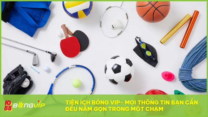 Tiện Ích Bóng Vip 1 Tiện ích Bóng Vip - Mọi thông tin thể thao bạn cần đều nằm gọn trong một chạm